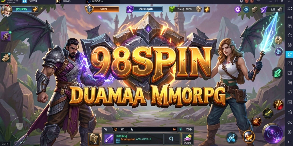 Tampilan gameplay menakjubkan dalam 98SPIN MMORPG.