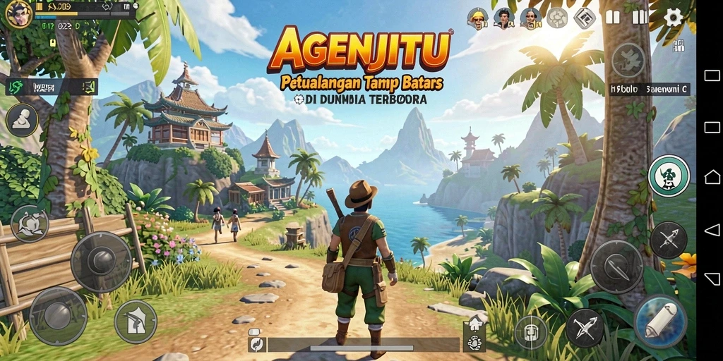 Screenshot utama AGENJITU menampilkan gameplay mengesankan dalam dunia Open World.