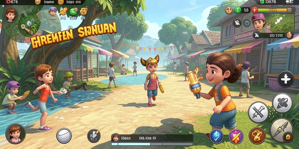 Tampilan gameplay menarik dari <strong>ID678</strong> menampilkan simulasi kehidupan yang realistis.