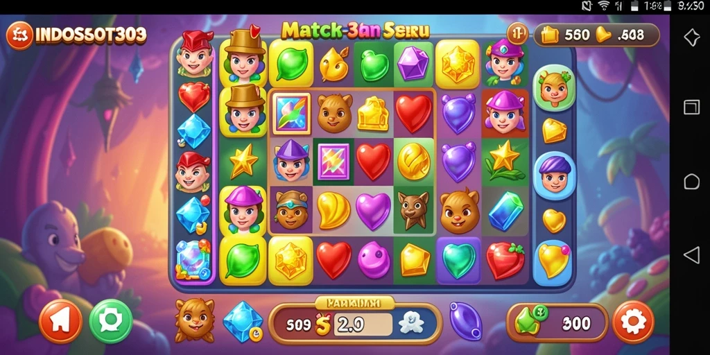 Screenshot gameplay INDOSLOT303 yang penuh warna dan seru.