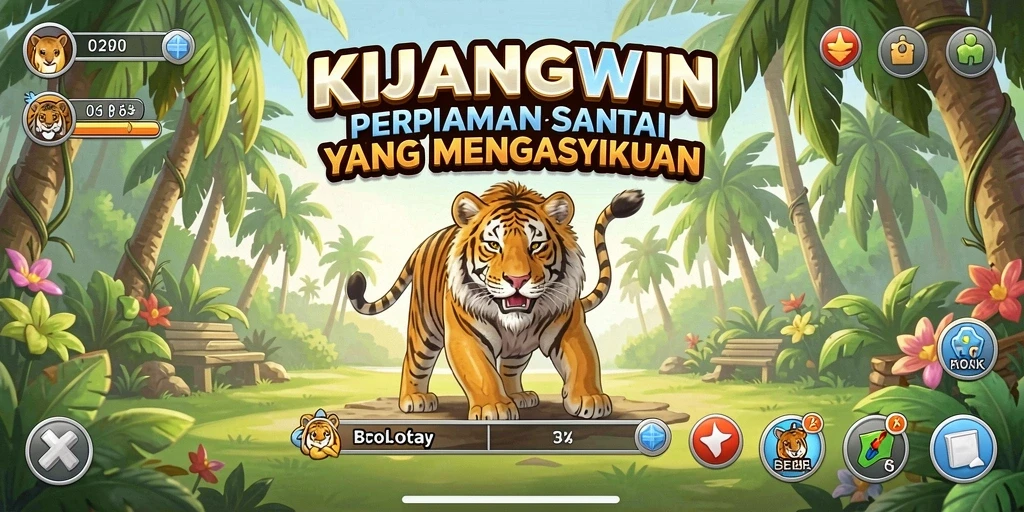 Tampilan gameplay KIJANGWIN yang menyenangkan dan penuh warna.