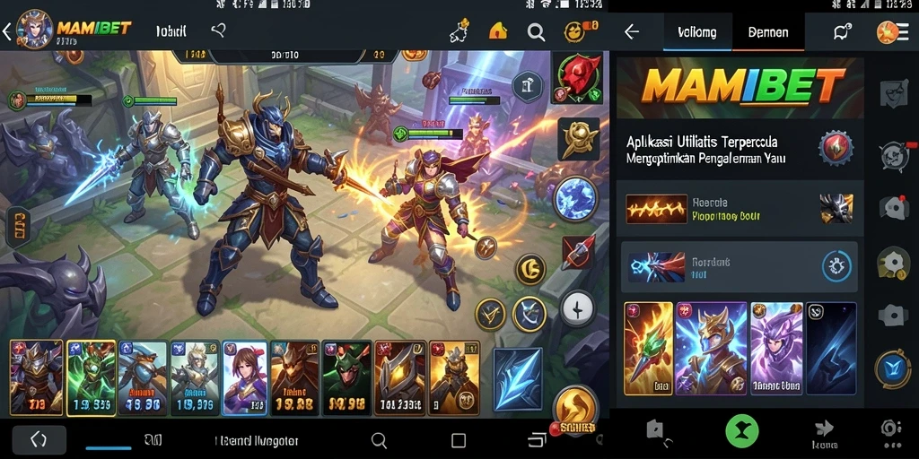 Screenshot MAMIBET menampilkan antarmuka yang intuitif dan fitur-fitur canggih.