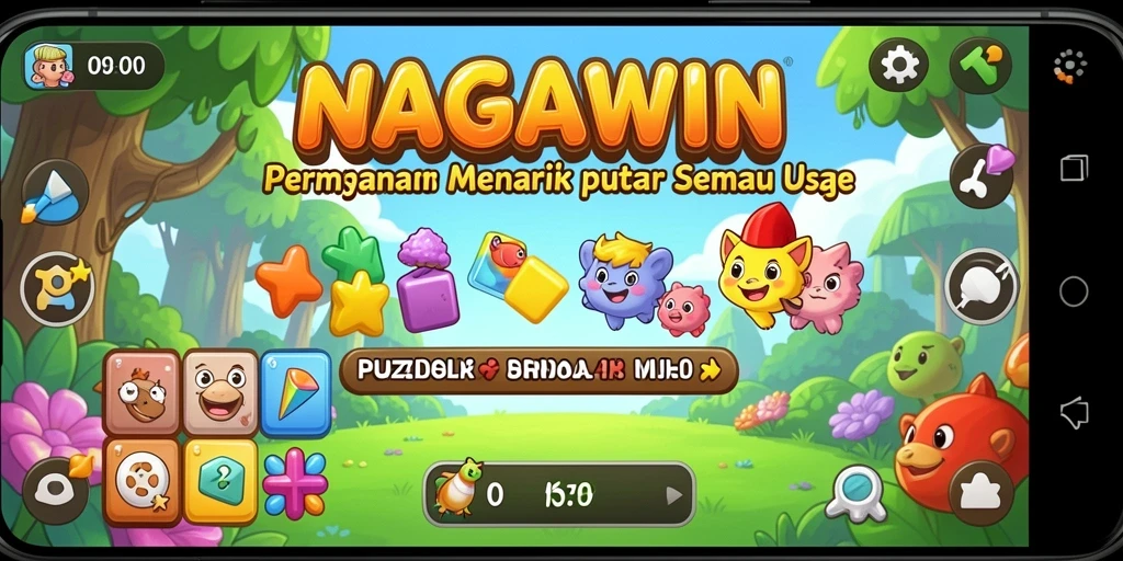 Tangkapan layar gameplay NAGAWIN yang menarik dan penuh tantangan Puzzle.