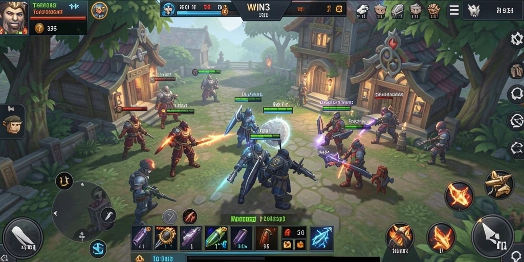 Tampilan gameplay yang menegangkan dan strategi SLG yang mendalam.